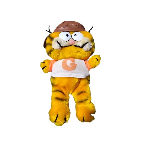 Dakin Other - Vintage 1978 1981 GARFIELD FOOTBALL BEAN BAG 9" Plush‎ Stuffed Animal